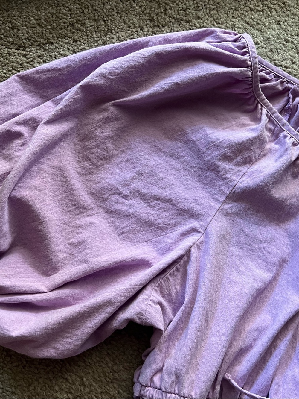 Anthropologie Lilac Puff-Sleeve Mini Dress - Picture 15 of 15